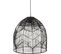 Lampe Suspendue Style Boho Bali En Rotin Naturel - Huy Noir