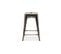 Tabouret De Bar Bistrot Metalix Design Industriel En Métal - 60 Cm - Doré