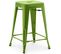 Tabouret De Bar Bistrot Metalix Design Industriel En Métal - 60 Cm - Vert Clair