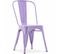 Chaise De Salle à Manger Bistrot Metalix Design En Métal - Violet Pastel