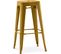 Tabouret De Bar - Design Industriel - 76cm - Metalix Doré