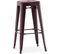 Tabouret De Bar - Design Industriel - 76cm - Metalix Bronze