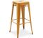 Tabouret De Bar - Design Industriel - 76cm - Nouvelle Édition- Metalix Doré