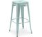 Tabouret De Bar - Design Industriel - 76cm - Nouvelle Édition- Metalix Vert Pâle