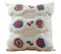 Coussin Carré En Coton Style Bohème (45x45 Cm) Housse + Remplissage - Veras Multicolore