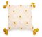 Coussin Carré Design Boho Bali En Coton Housse + Remplissage - Hazel Jaune