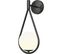 Lampe Murale Style Scandinave, Métal Et Verre - Drop Noir