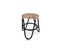 Tabouret Rond En Rotin Tressé, Design Boho Bali - Brege Noir