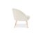 Fauteuil Blanc En Bouclette Fausse Fourrure Tapissée - Boucles Blanches  - Oirna Blanc