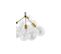 Lustre De Plafond En Boules De Verre - Suspension Design - 12 Globes - Plaus Marron