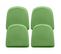 X4 Coussin Avec Aimant Pour Chaise Bistrot Metalix Vert