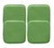 Lot De 4 Coussins Magnétiques Pour Tabouret Assise Carrée- Simili-cuir - Metalix Vert