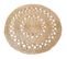 Tapis Rond En Jute - Boho Bali - 100 Cm - Nylah Naturel