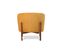 Fauteuil Rembourré En Velours Et Bois - Ebbe Beige