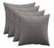 Lot De 4 Coussins En Velours - Housse Et Garnissage - Lenay Gris