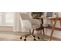 Chaise De Bureau Pivotante Avec Accoudoirs - Venia Beige