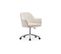 Chaise De Bureau Pivotante Avec Accoudoirs - Venia Beige