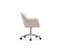 Chaise De Bureau Pivotante Avec Accoudoirs - Venia Beige