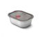 Lunch Box Acier Micro-ondable 900ml Argent