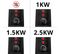 Hv101 Chauffage Électrique En Mica - 2500w - 3 Puissances - Thermostat Réglable - Portable