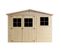 M336+m336g - Abri De Jardin En Bois 11 M2 - 324 X 416 X H232 Cm - Avec Sol Imprégné