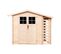 M386f - Abri De Jardin-abri Bois De Chauffage En Bois 4,33 M2 - Abri De Jardin Sans Plancher