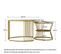 Lot De 2 Tables Basses Rondes Double Gigogne Blanc - Ø 70 Cm - Ø 45 Cm