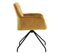 Chaise Lot De 2 Jaune Velours