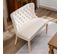 Fauteuil Velours Beige Chaise Avec Pieds En Chêne, Banc De Salon Moderne, Chaise Double