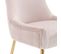 Lot De 2 Fauteuil Velours Rose Avec Pieds En Métal Doré