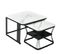 Lot De 2 Table Basse, Table De Salon, Gigognes Carré 65 X 64 X 45cm