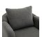 Fauteuil Teddy Avec Coussins Et Pieds En Bois Massif Gris