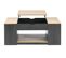 Table Basse Plateau Relevable Avec Coffre En Bois Et Noir