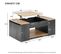 Table Basse Plateau Relevable Avec Coffre En Bois Et Noir