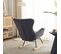 Fauteuil Rocking-chair En Gris