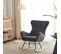 Fauteuil Rocking-chair En Gris