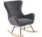 Fauteuil Rocking-chair En Gris