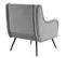 Fauteuil Chaise Longue Avec Pieds En Métal Noir En Gris