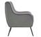 Fauteuil Chaise Longue Avec Pieds En Métal Noir En Gris