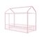 Lit Enfant Lit Cabane 90 X 200 Cm Lit En Métal En Rose