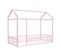 Lit Enfant Lit Cabane 90 X 200 Cm Lit En Métal En Rose