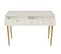 Table console Avec 2 Tiroirs 76.5 X 100 X 45 Cm Blanc