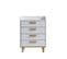 Buffet Commode Avec 4 Tiroirs Blanc