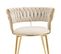 Lot De 2 Chaises En Velours Beige Avec Pieds En Métal