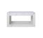 Table Basse Brillante Avec Rangement Ouvert Et LED, Blanc