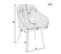 Lot De 2 Chaises Avec Pieds En Métal Et Coussins En Velours Beige