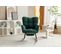 Fauteuil à Bascule Rocking Chair Fauteuil Relax Avec Repose-pieds Extractible, Vert