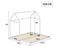 Lit Gigogne Lit Cabane 90/180 X 190 Cm Blanc