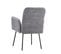 Lot De 2 Chaises Avec Pieds En Métal En Velours Gris