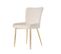 Lot De 2 Chaises Avec Pieds En Métal En Velours Beige